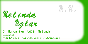 melinda uglar business card